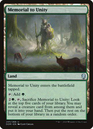 Memorial to Unity [Dominaria] - Destination Retro