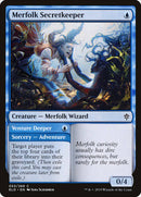 Merfolk Secretkeeper // Venture Deeper [Throne of Eldraine] - Destination Retro