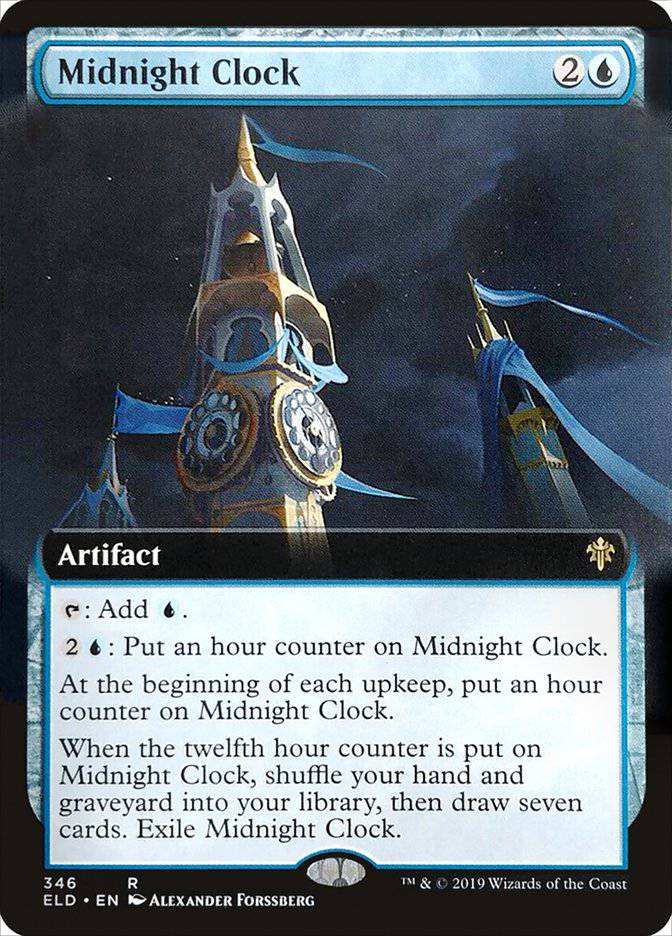 Midnight Clock (Extended Art) [Throne of Eldraine] - Destination Retro