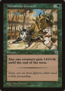 Monstrous Growth (With Flavor Text) [Portal] - Destination Retro