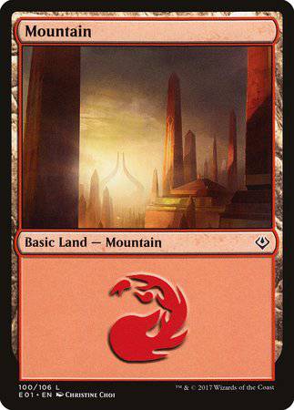 Mountain (100) [Archenemy: Nicol Bolas] - Destination Retro