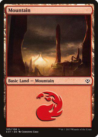 Mountain (105) [Archenemy: Nicol Bolas] - Destination Retro