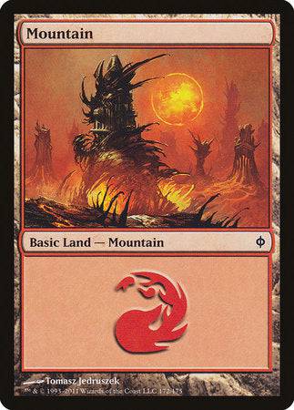 Mountain (172) [New Phyrexia] - Destination Retro