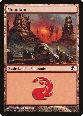 Mountain (242) [Scars of Mirrodin] - Destination Retro