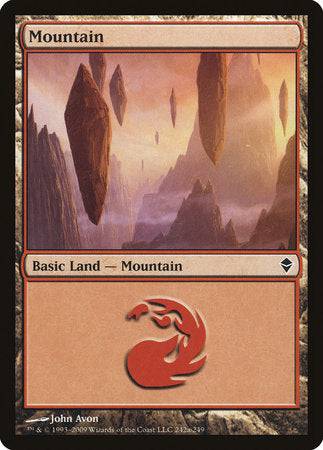 Mountain (242a) [Zendikar] - Destination Retro