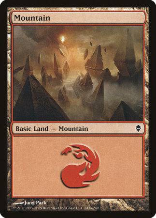 Mountain (243a) [Zendikar] - Destination Retro
