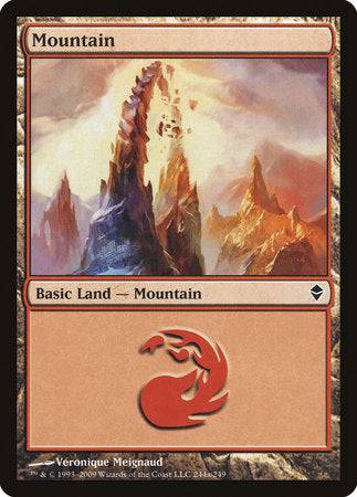 Mountain (244a) [Zendikar] - Destination Retro