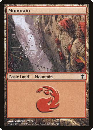 Mountain (245a) [Zendikar] - Destination Retro
