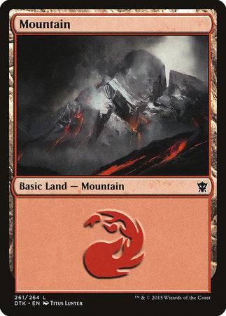 Mountain (261) [Dragons of Tarkir] - Destination Retro