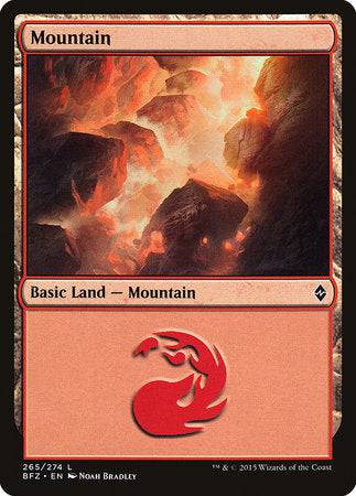 Mountain (265) [Battle for Zendikar] - Destination Retro