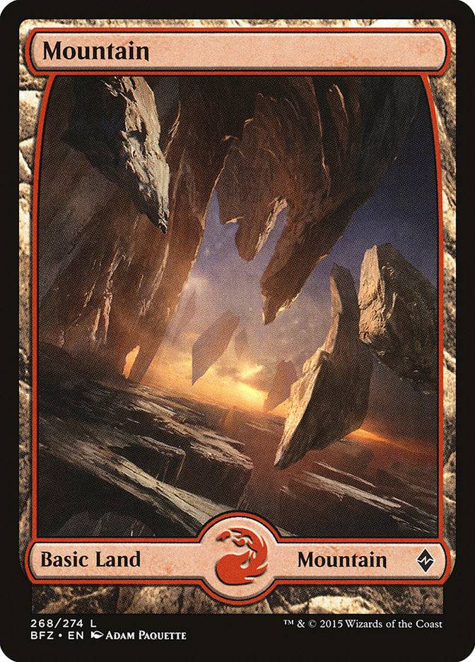 Mountain (268) [Battle for Zendikar] - Destination Retro
