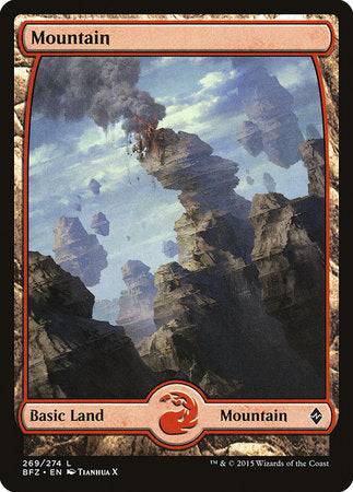 Mountain (269) - Full Art [Battle for Zendikar] - Destination Retro