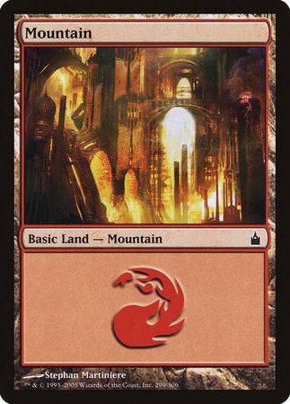 Mountain (299) [Ravnica: City of Guilds] - Destination Retro