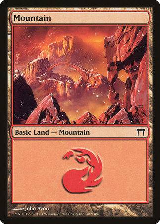 Mountain (302) [Champions of Kamigawa] - Destination Retro