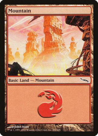 Mountain (302) [Mirrodin] - Destination Retro