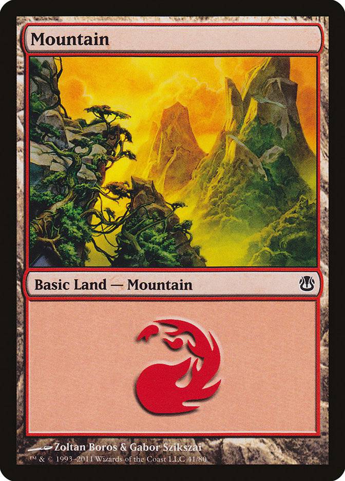 Mountain (41) [Duel Decks: Ajani vs. Nicol Bolas] - Destination Retro