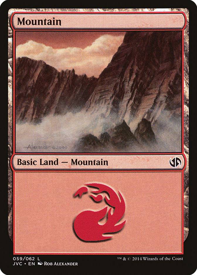 Mountain (59) [Duel Decks Anthology] - Destination Retro
