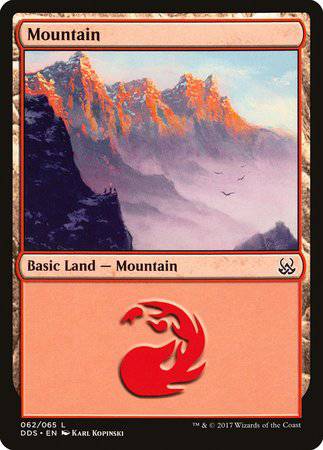 Mountain (62) [Duel Decks: Mind vs. Might] - Destination Retro