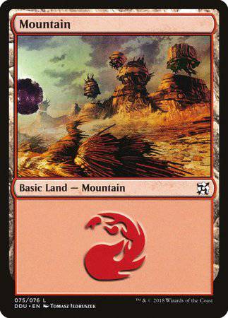 Mountain (75) [Duel Decks: Elves vs. Inventors] - Destination Retro