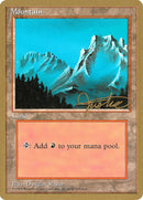 Mountain (mj374) (Mark Justice) [Pro Tour Collector Set] - Destination Retro
