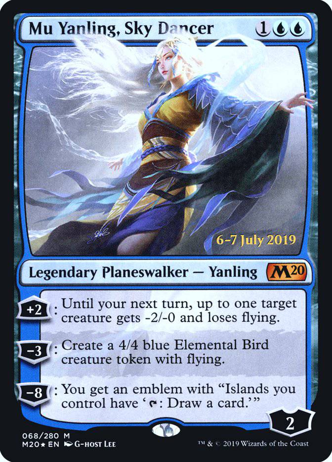 Mu Yanling, Sky Dancer  [Core Set 2020 Prerelease Promos] - Destination Retro