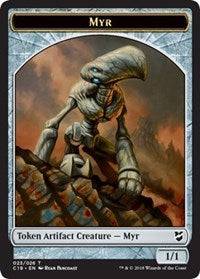 Myr (023) // Thopter (025) Double-sided Token [Commander 2018 Tokens] - Destination Retro