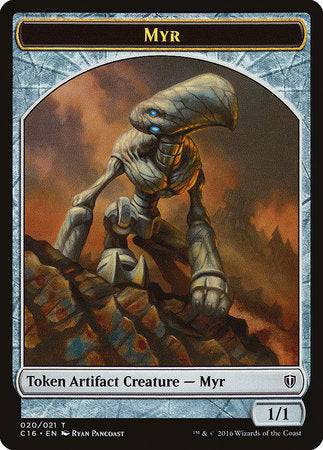 Myr // Bird (White) Double-sided Token [Commander 2016 Tokens] - Destination Retro