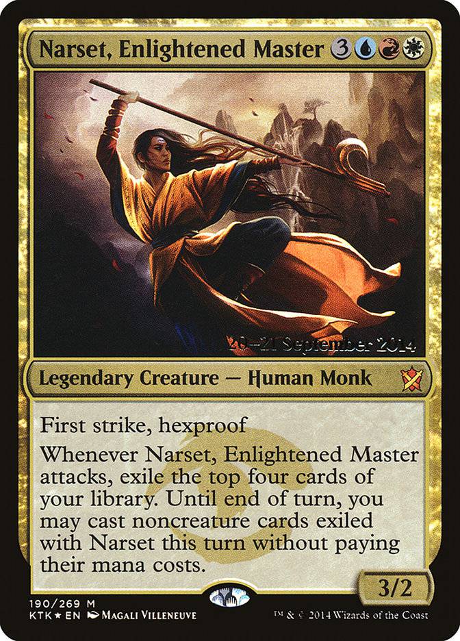 Narset, Enlightened Master  [Khans of Tarkir Prerelease Promos] - Destination Retro