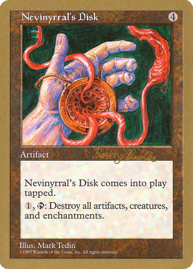 Nevinyrral's Disk (Randy Buehler) [World Championship Decks 1998] - Destination Retro