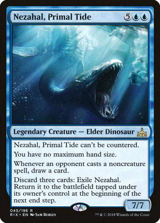 Nezahal, Primal Tide [Rivals of Ixalan] - Destination Retro