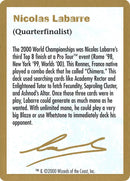 Nicolas Labarre Bio [World Championship Decks 2000] - Destination Retro