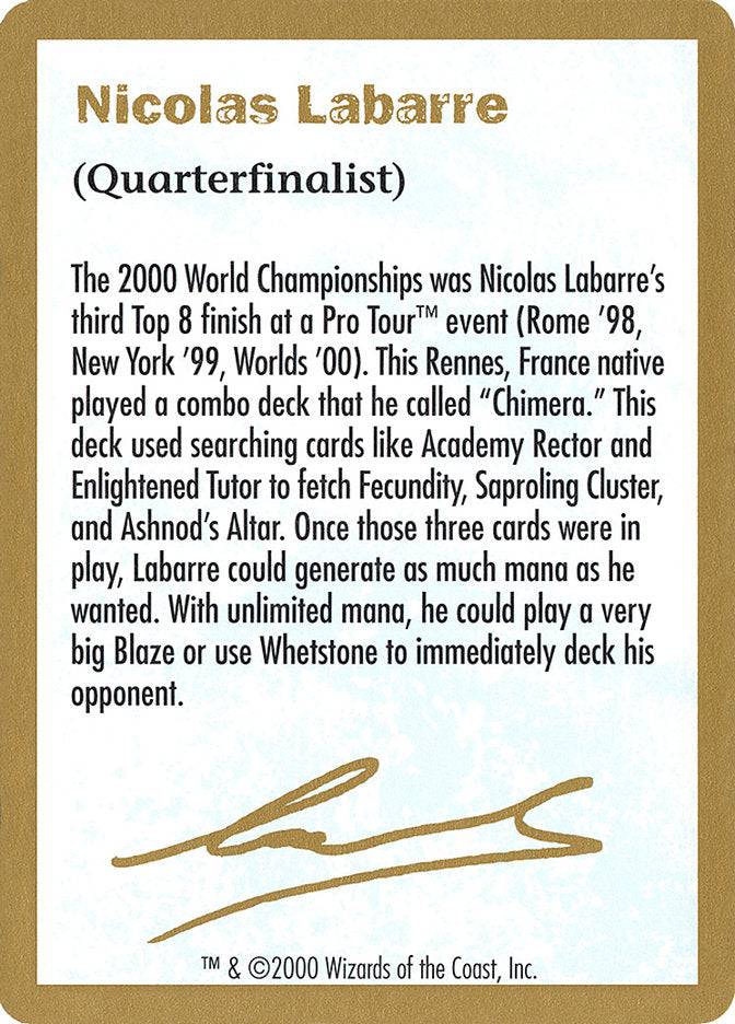 Nicolas Labarre Bio [World Championship Decks 2000] - Destination Retro