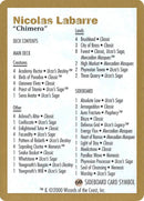 Nicolas Labarre Decklist [World Championship Decks 2000] - Destination Retro