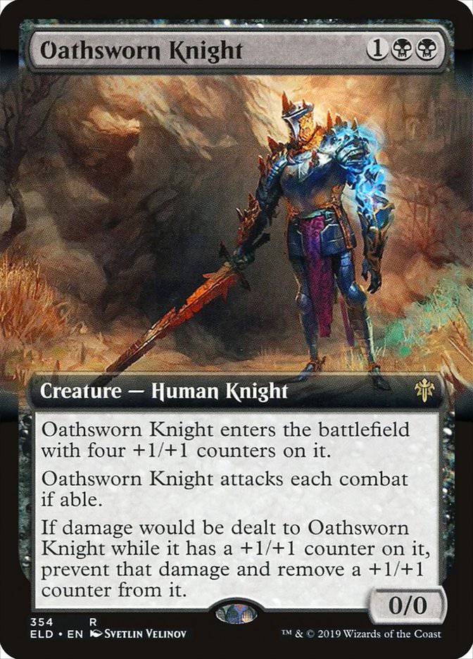 Oathsworn Knight (Extended Art) [Throne of Eldraine] - Destination Retro
