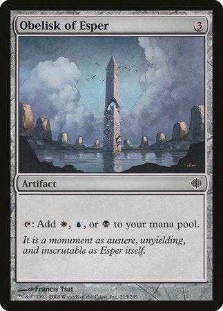Obelisk of Esper [Shards of Alara] - Destination Retro