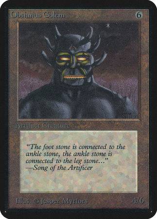 Obsianus Golem [Limited Edition Alpha] - Destination Retro