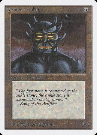 Obsianus Golem [Unlimited Edition] - Destination Retro