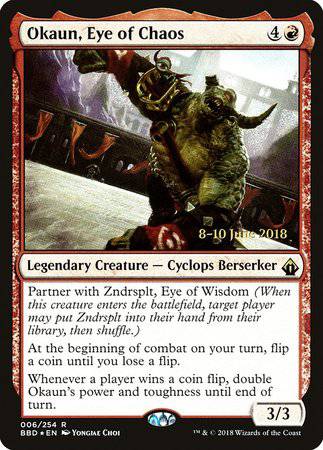 Okaun, Eye of Chaos [Battlebond Promos] - Destination Retro