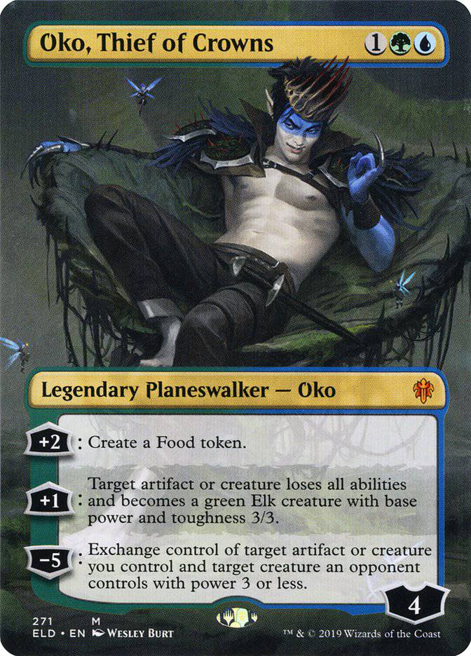 Oko, Thief of Crowns (Borderless) [Throne of Eldraine] - Destination Retro