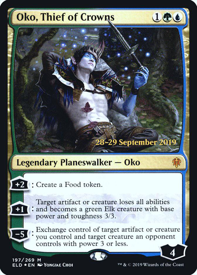 Oko, Thief of Crowns  [Throne of Eldraine Prerelease Promos] - Destination Retro
