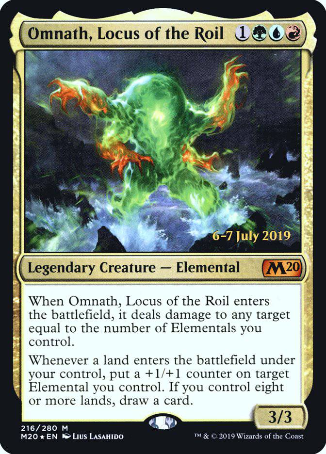 Omnath, Locus of the Roil  [Core Set 2020 Prerelease Promos] - Destination Retro