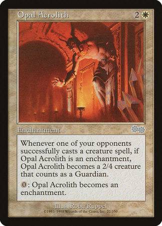 Opal Acrolith [Urza's Saga] - Destination Retro