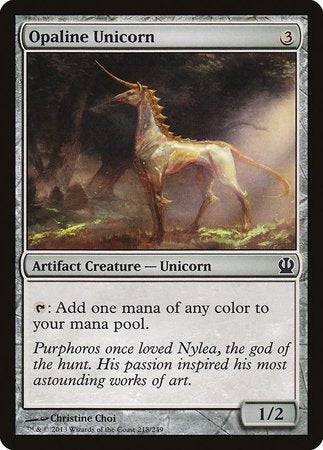 Opaline Unicorn [Theros] - Destination Retro