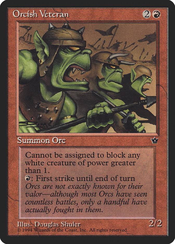 Orcish Veteran (Douglas Shuler) [Fallen Empires] - Destination Retro