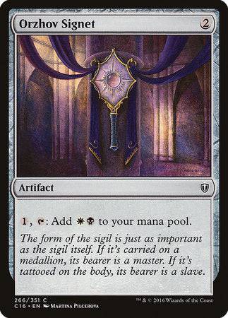 Orzhov Signet [Commander 2016] - Destination Retro