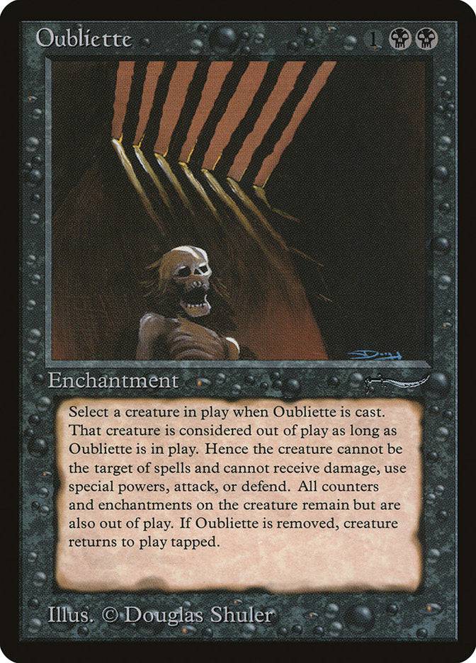 Oubliette (Dark Mana Cost) [Arabian Nights] - Destination Retro