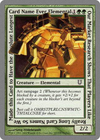 Our Market Research Shows That Players Like Really Long Card Names.... [Unhinged] - Destination Retro