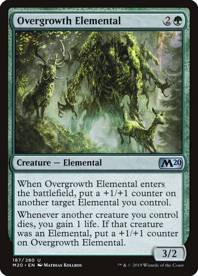 Overgrowth Elemental [Core Set 2020] - Destination Retro