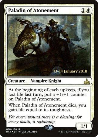 Paladin of Atonement [Rivals of Ixalan Promos] - Destination Retro