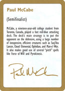 Paul McCabe Bio [World Championship Decks 1997] - Destination Retro